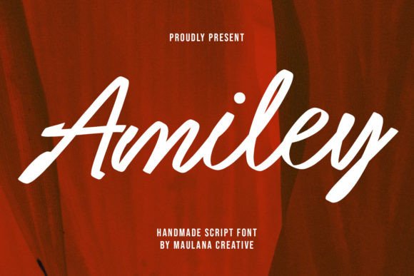 Amiley: A Handwritten Script Font for Editorial Design