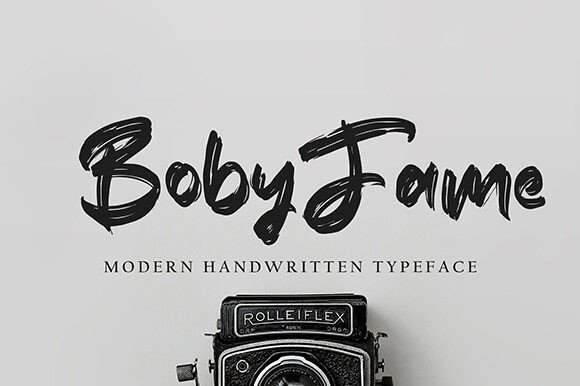 Bobyfame: A Handwritten Typeface That Elevates Digital Branding