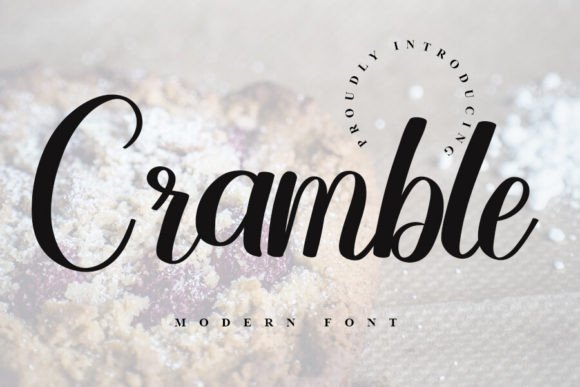 Cramble: A Fresh Script Amp for Modern Editorial Design