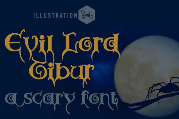 Evil Lord Tibur: A Haunted Typeface for Bold Web Design