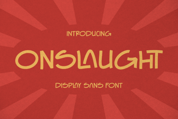 Onslaught: The Display Sans Font for Bold Small Business Branding