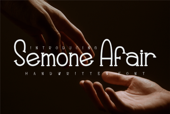 Semone Afair: A Handwritten Typeface for Feminine Brand Identities