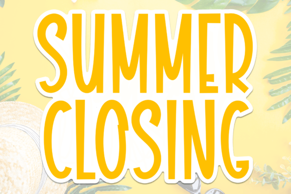 Summer Closing: The Handwritten Typeface That Elevates Small Business Branding