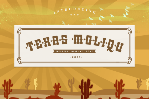 Texas Moliqu: The Retro Display Typeface for Bold Campaigns